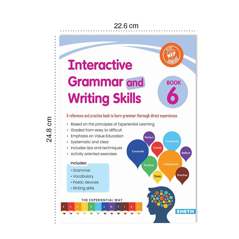 Grade 6 Ultimate English Combo Practice Workbooks Set of 3: NEP based Grammar, Writing Skills, Olympiad Prep, and Gear Up English| Ages 11-12 Years