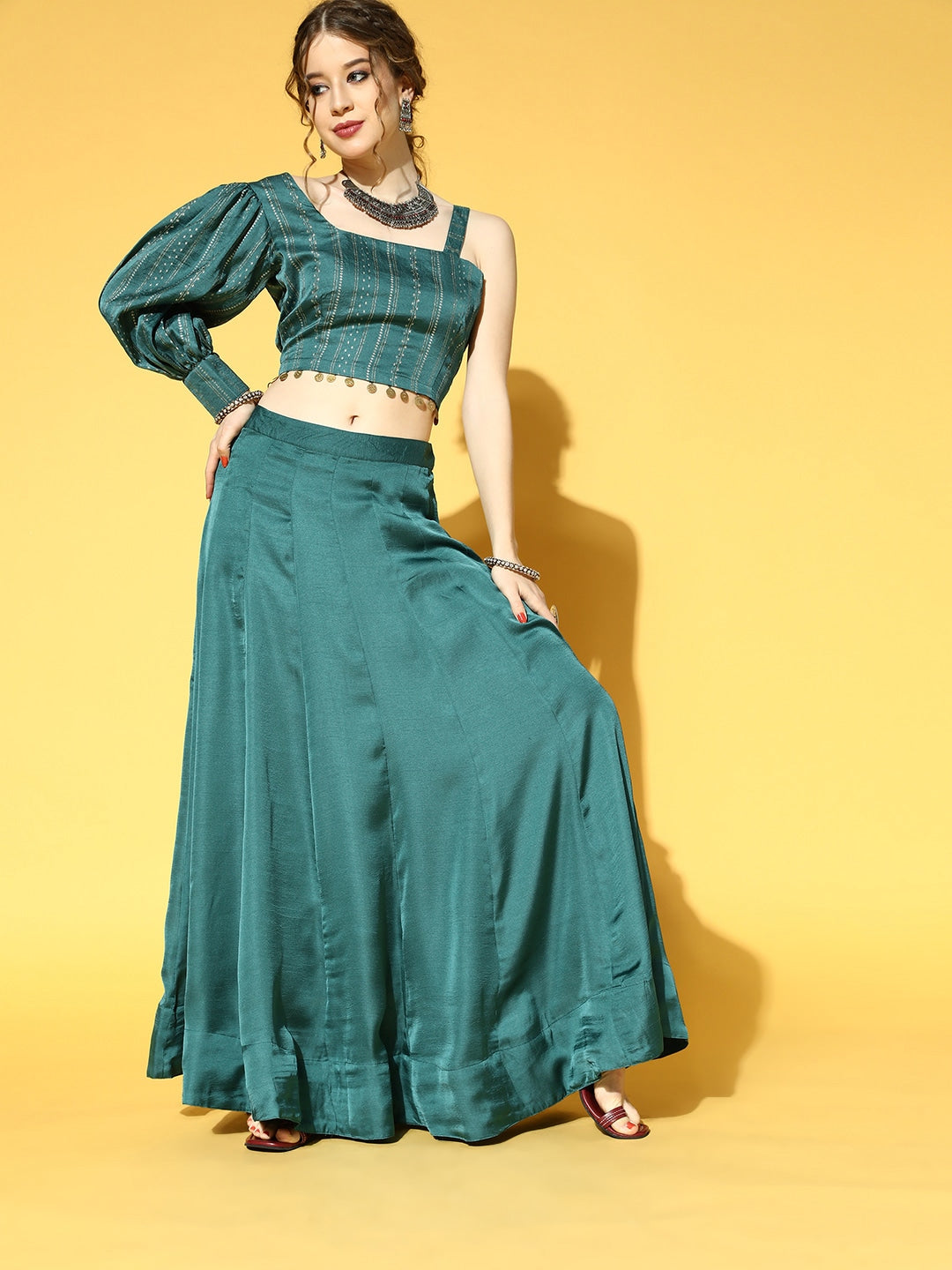 Yufta Green & Beige Co-Ords