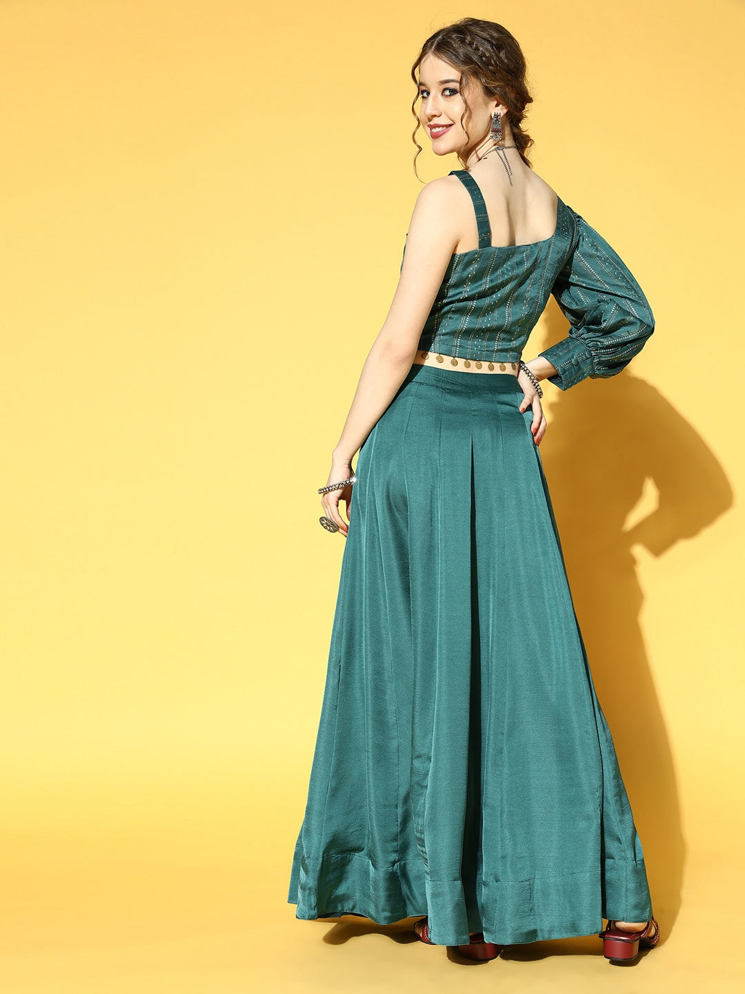 Yufta Green & Beige Co-Ords