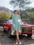 Yufta Green Checked Dress