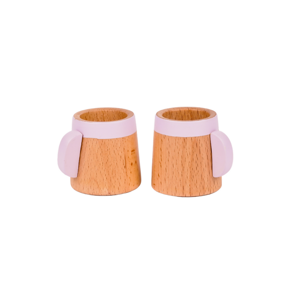 Nesta Toys Wooden Tea Set, Pretend Play Food Sets, Kitchen Toys (3+ Years) - 10 Pcs