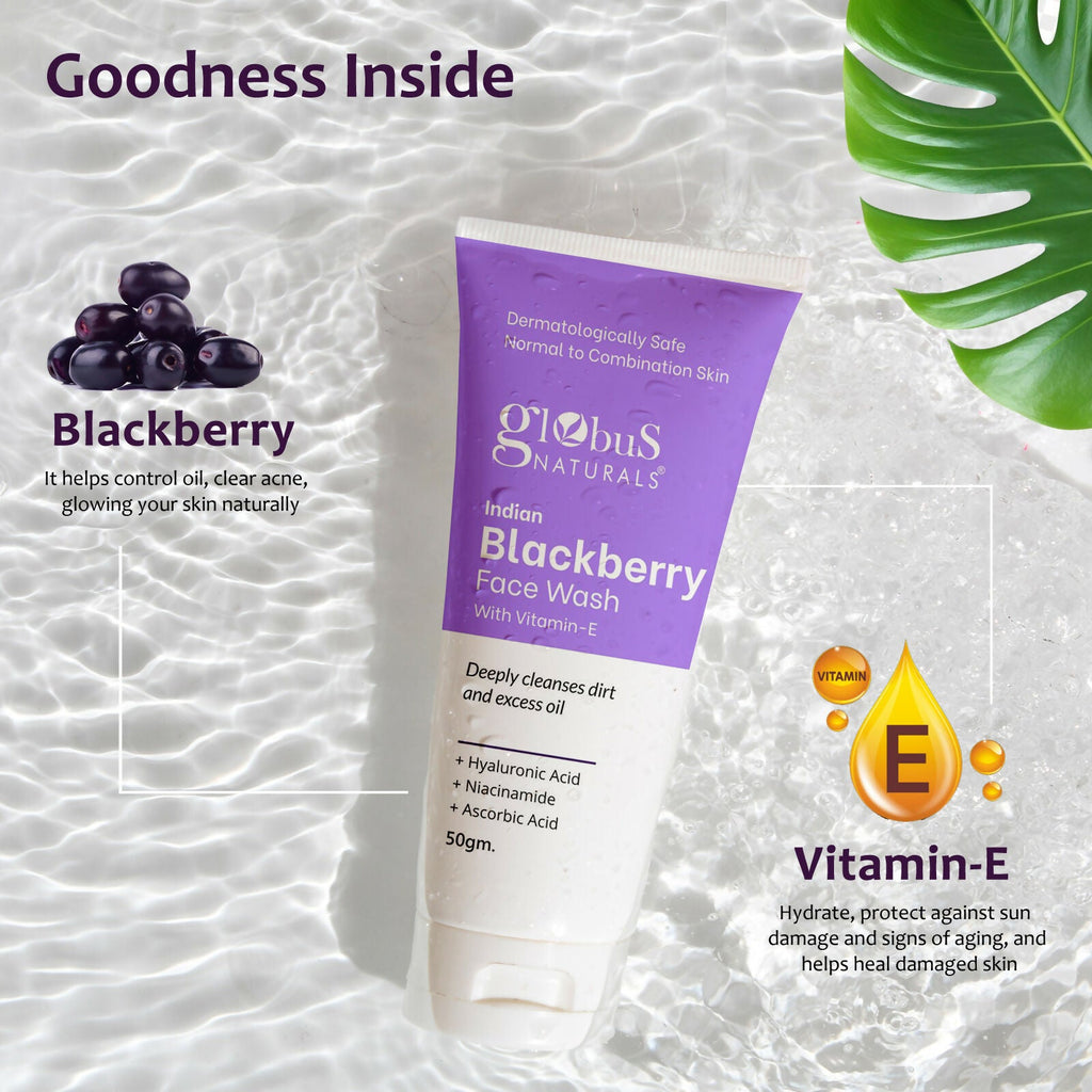 Globus Naturals Indian Blackberry Face Wash with Vitamin E