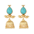 Nuyug 22K Gold Plated Turquoise Grace Earrings