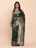 Shree Shyam Fashion Banarasi Silk Green Saree