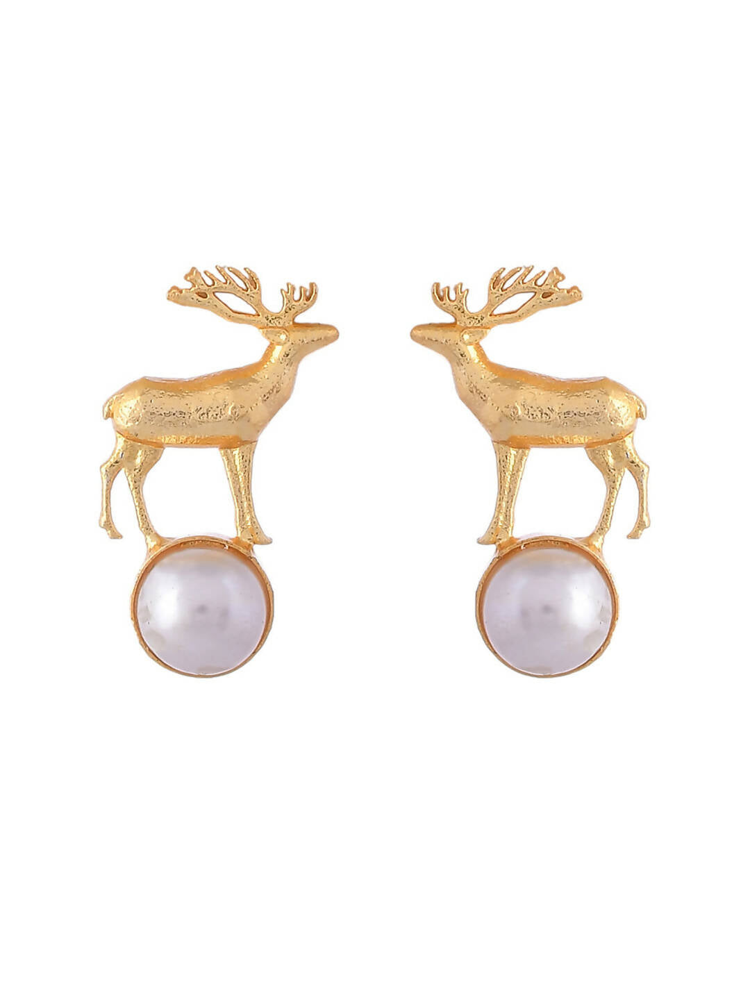 VOJ Women Gold Color stainless steel Earrings