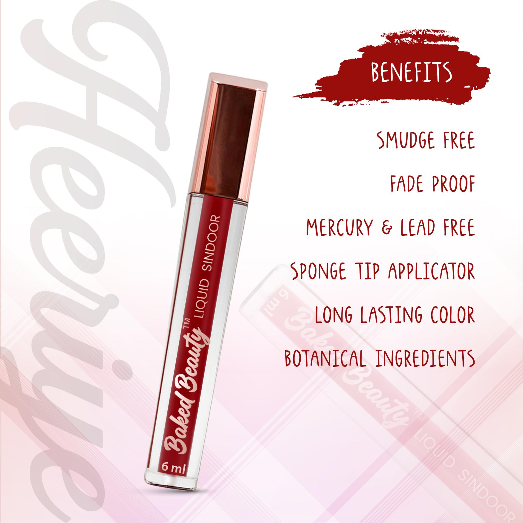 Baked Beauty Liquid Sindoor - Maroon