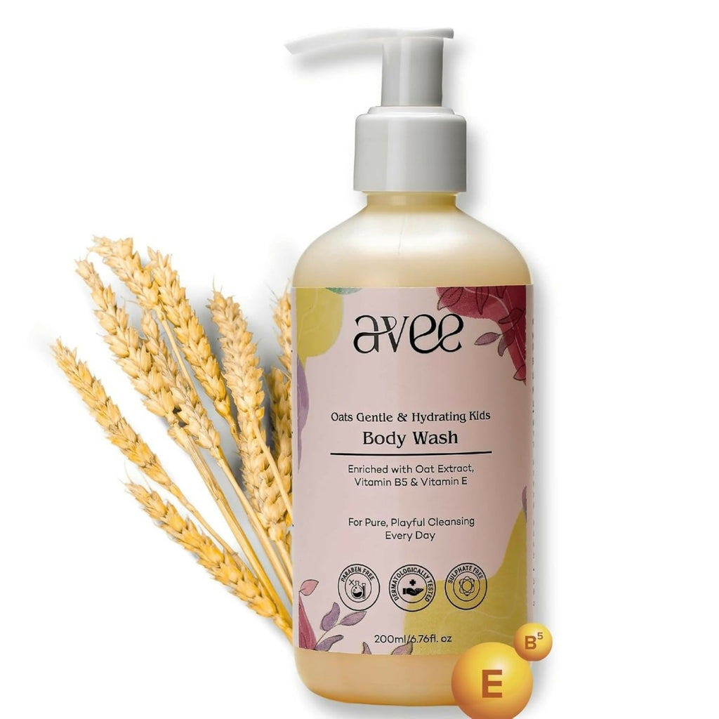Avee Kids Body Wash for Kids 5-12 Yrs, Gentle & Hydrating, Leaves Skin Soft & Bright