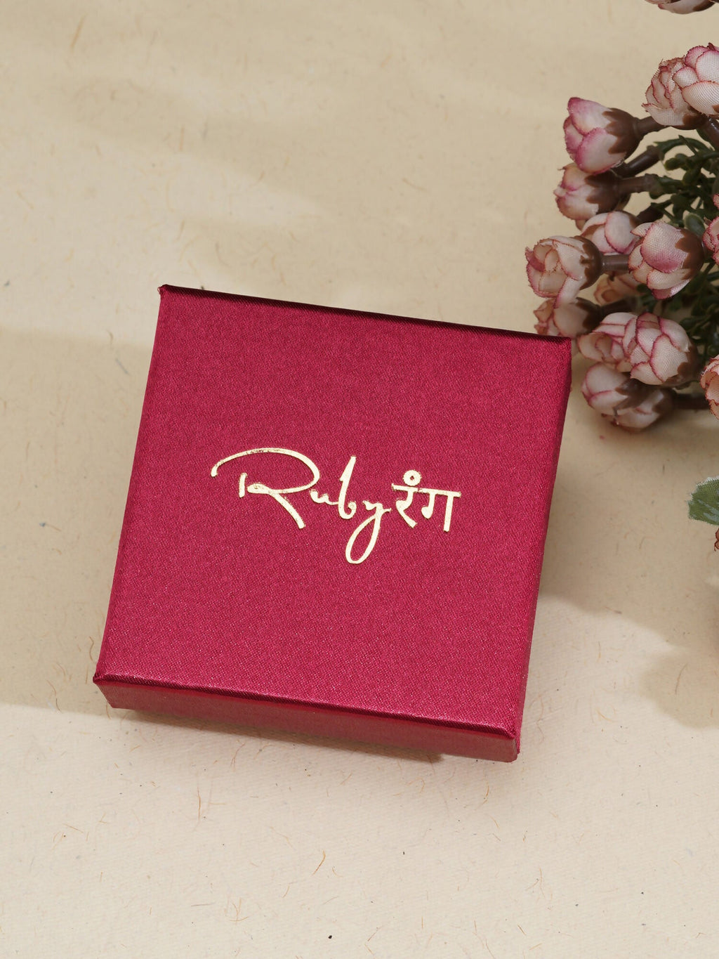 Gold plating jewellery set (Gold) - Ruby Raang