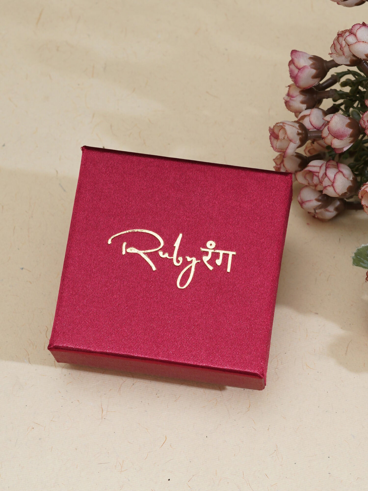 Gold plating jewellery set (Gold) - Ruby Raang