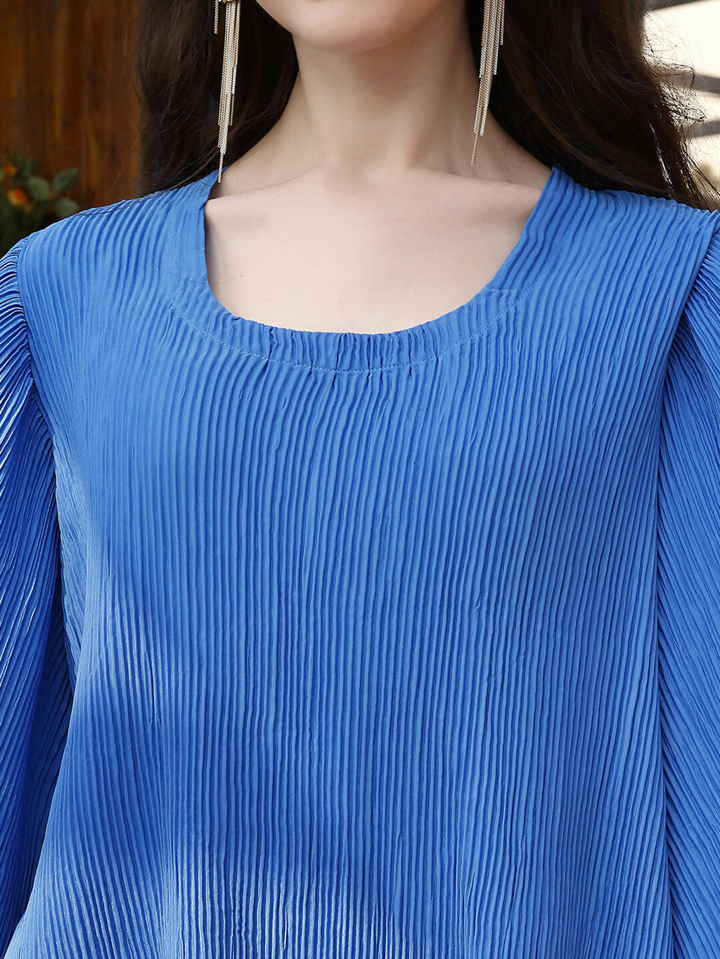 Blue Crush Plain Top with Matching Bottom - Eesha
