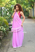 Very Much Indian Taapsee - Designer! Pure Mul Cotton Saree with Sleek Border - Blush Pink