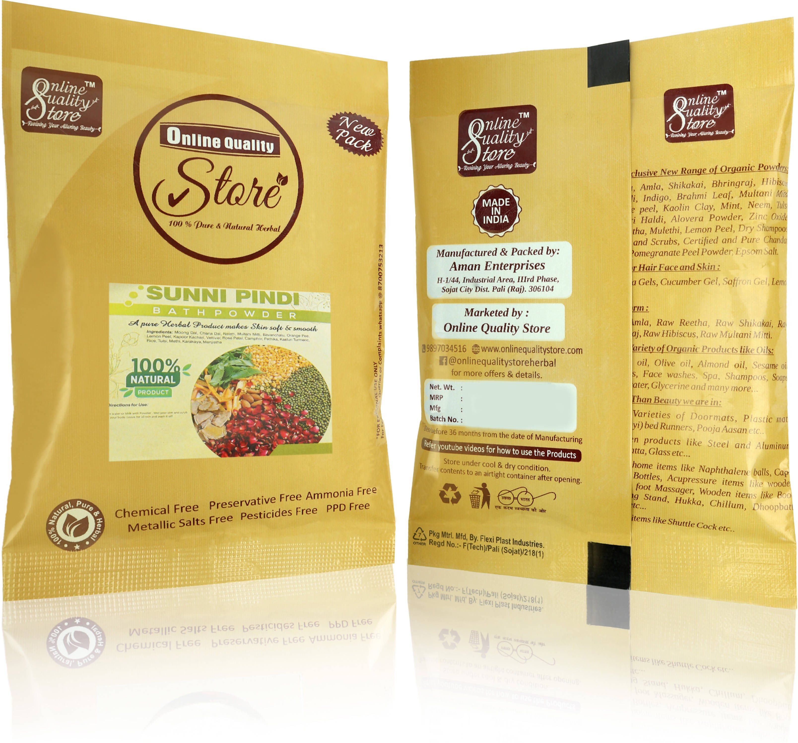 Online Quality Store Sunnipindi Bath Powder