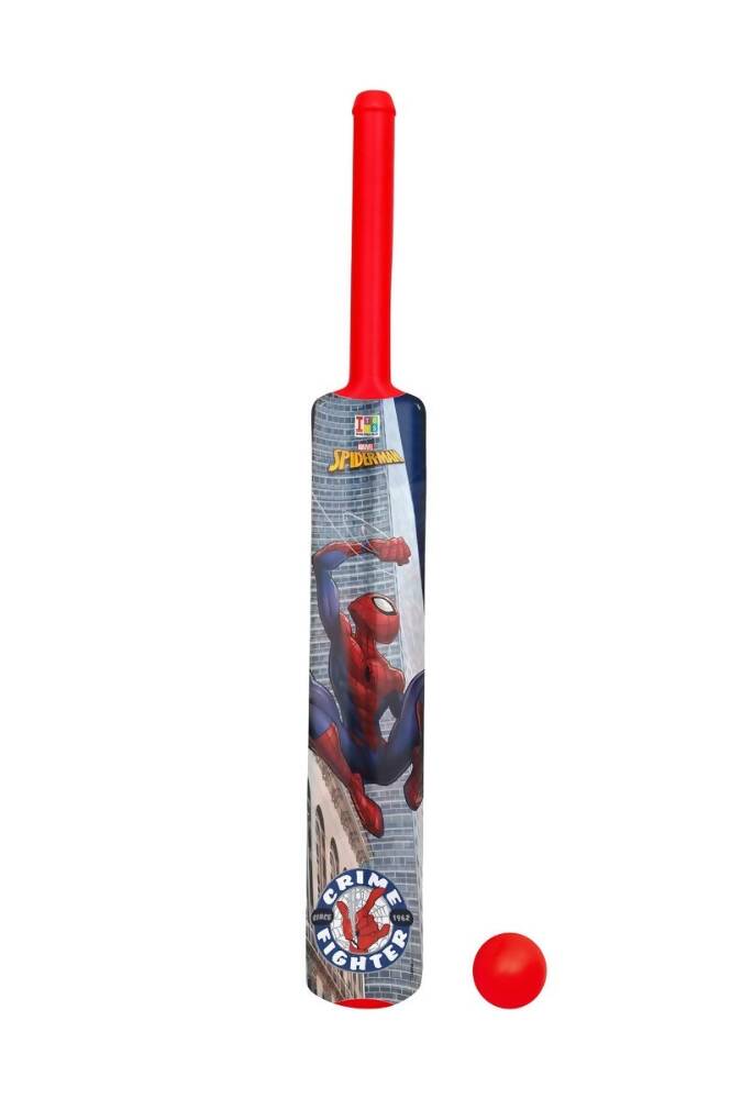 Manaki Enterprise Plastic Spiderman Cricket Kit (Multicolour)