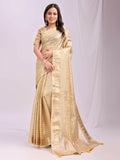 Shree Shyam Fashion Organza Gold Saree