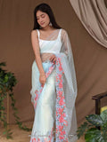 Vamsee Murari Sky Super Net Saree