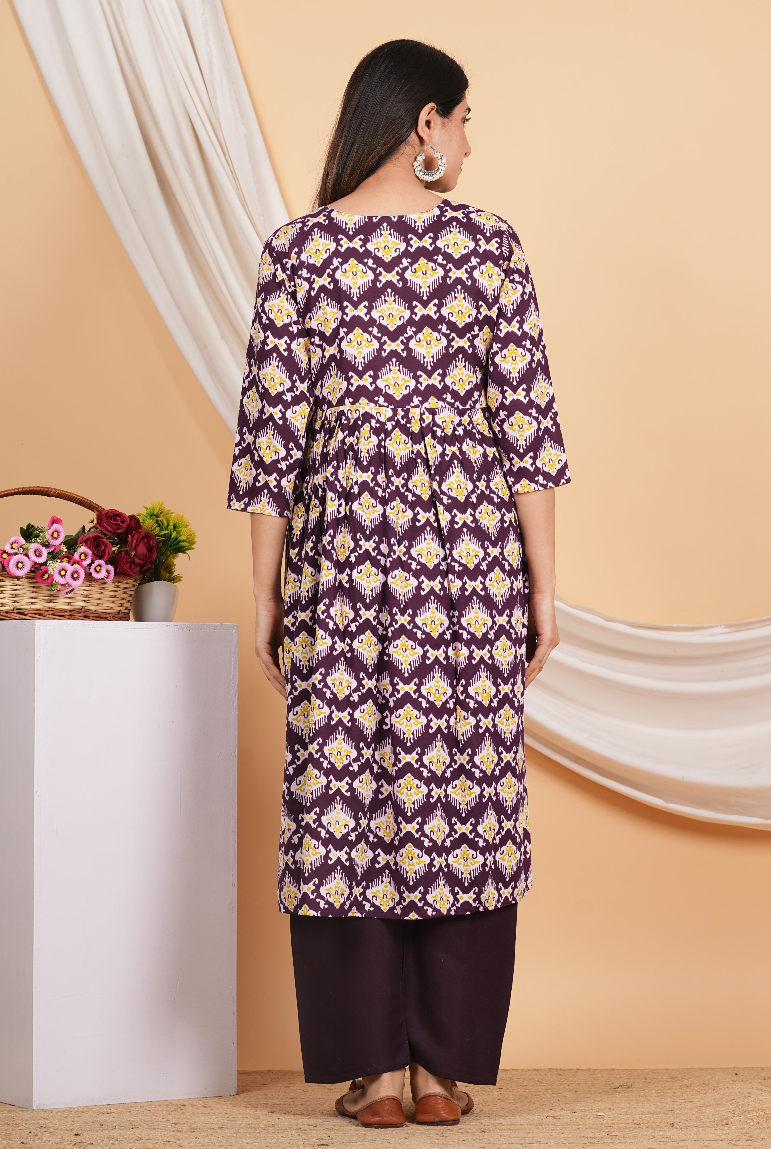 House of RP Women Blue& Multi Rayon Digital Print Kurta & Pant Set