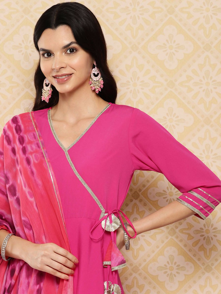 Ahalyaa Women's Traditional wear Kurta Set - Pink