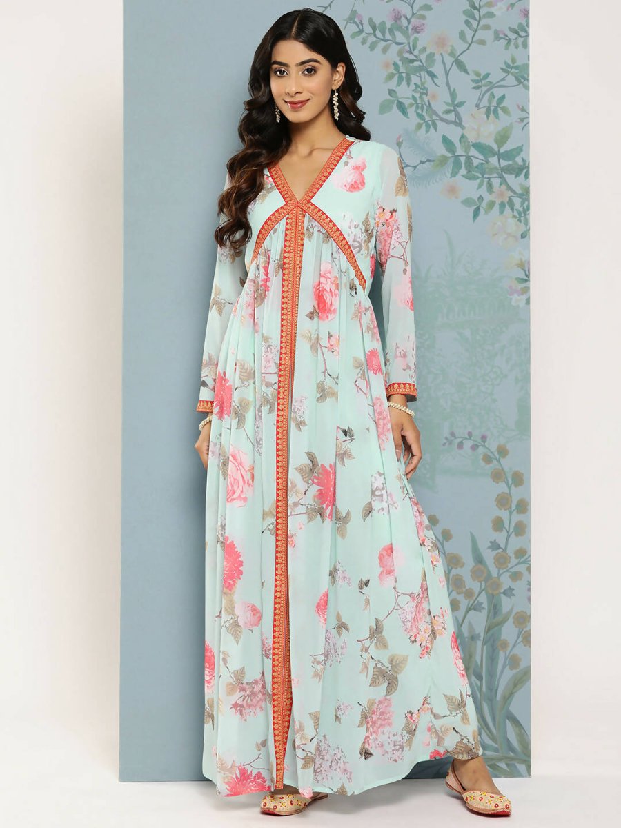 Ahalyaa Women's Traditional wear Kurta Set - Blue