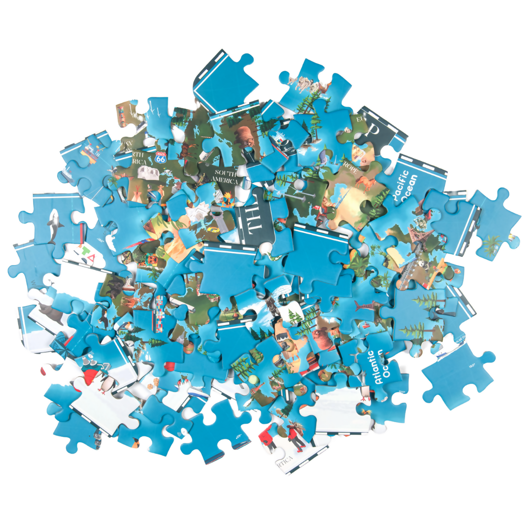 Nesta Toys World Map Jigsaw Puzzle for Kids, Jumbo Floor Puzzle, Educational Toy (6+ Years)