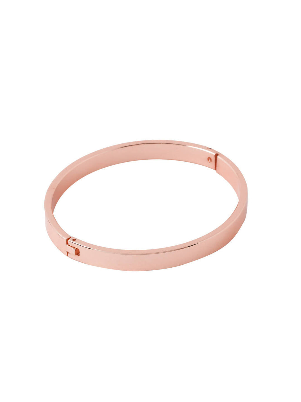 NVR Men's Rose Gold Metal Interlock Kada Bracelet