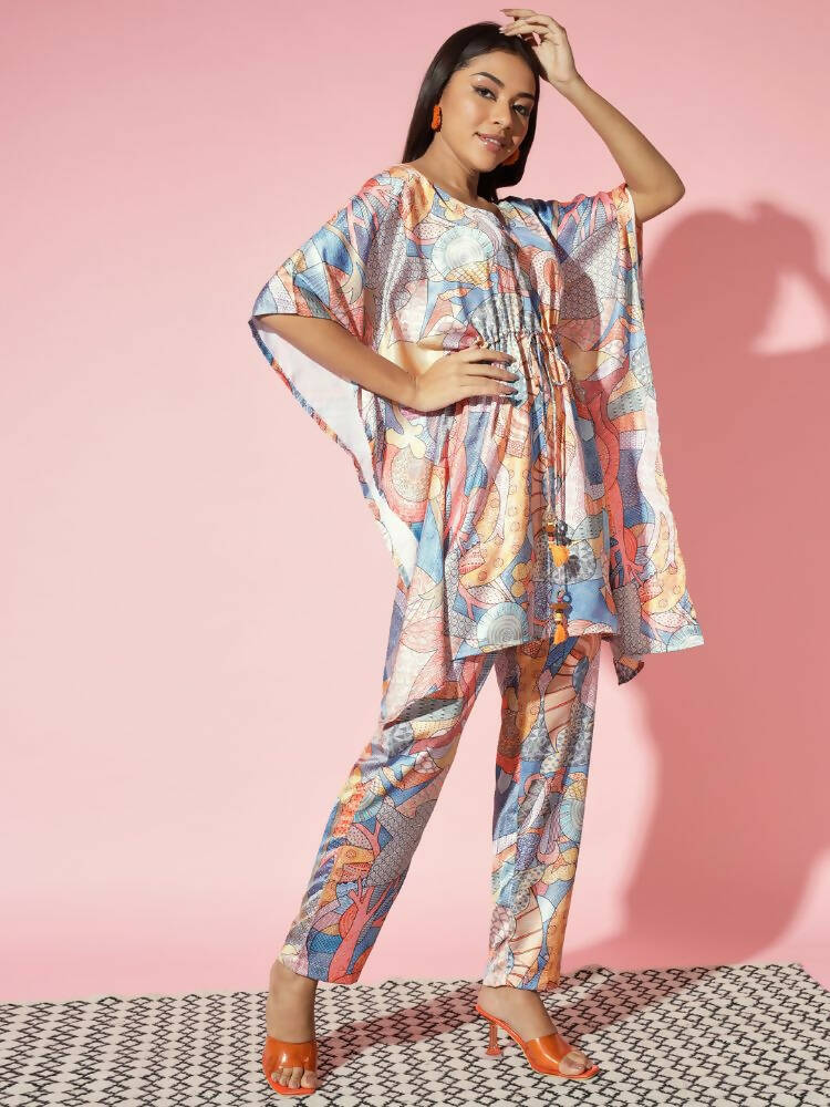 Myshka Multi Printed Women Bling & Sparkly Co-Ords