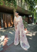 Vamsee Subh Laxmi Beige Georgette Saree