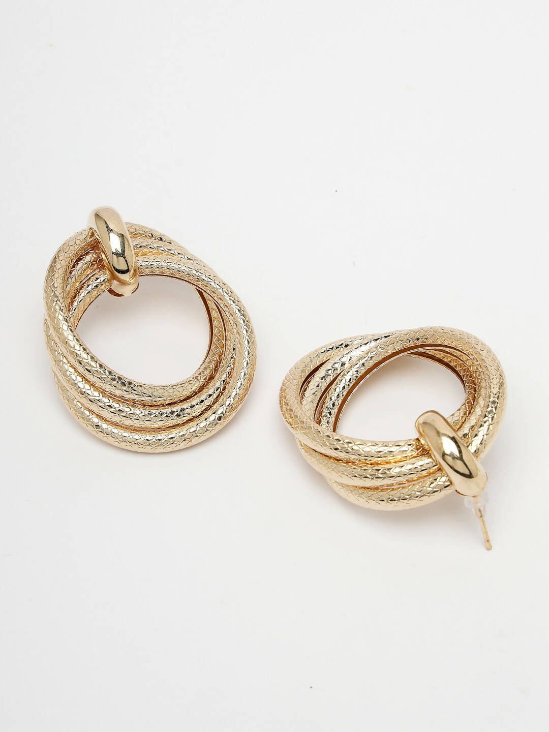 NVR Women's Gold-Polished Hoop Earrings