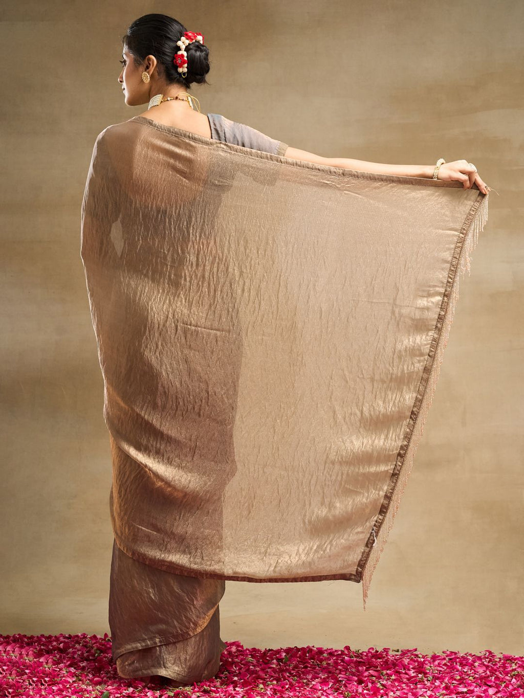 kasee Embellished Zari Silk Blend Saree