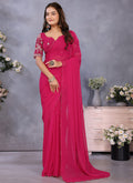 Vellora Rani Georgette Embroidery Zari Work Saree