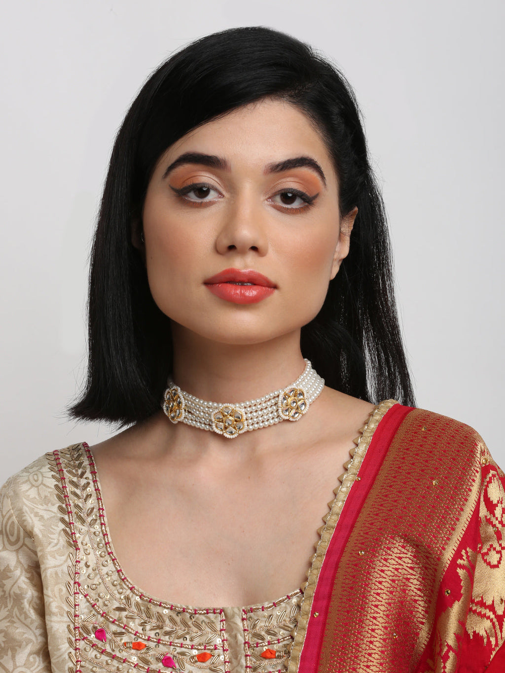 Kundan Choker - Ruby Raang