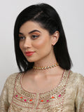 Gold-Polished Kundan Choker - Ruby Raang