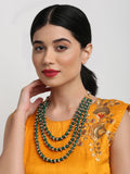 Long Stone Layered Neckpiece - Ruby Raang