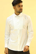Duende Designer White Shirt-Tuxedo Shirt by Hilo Design