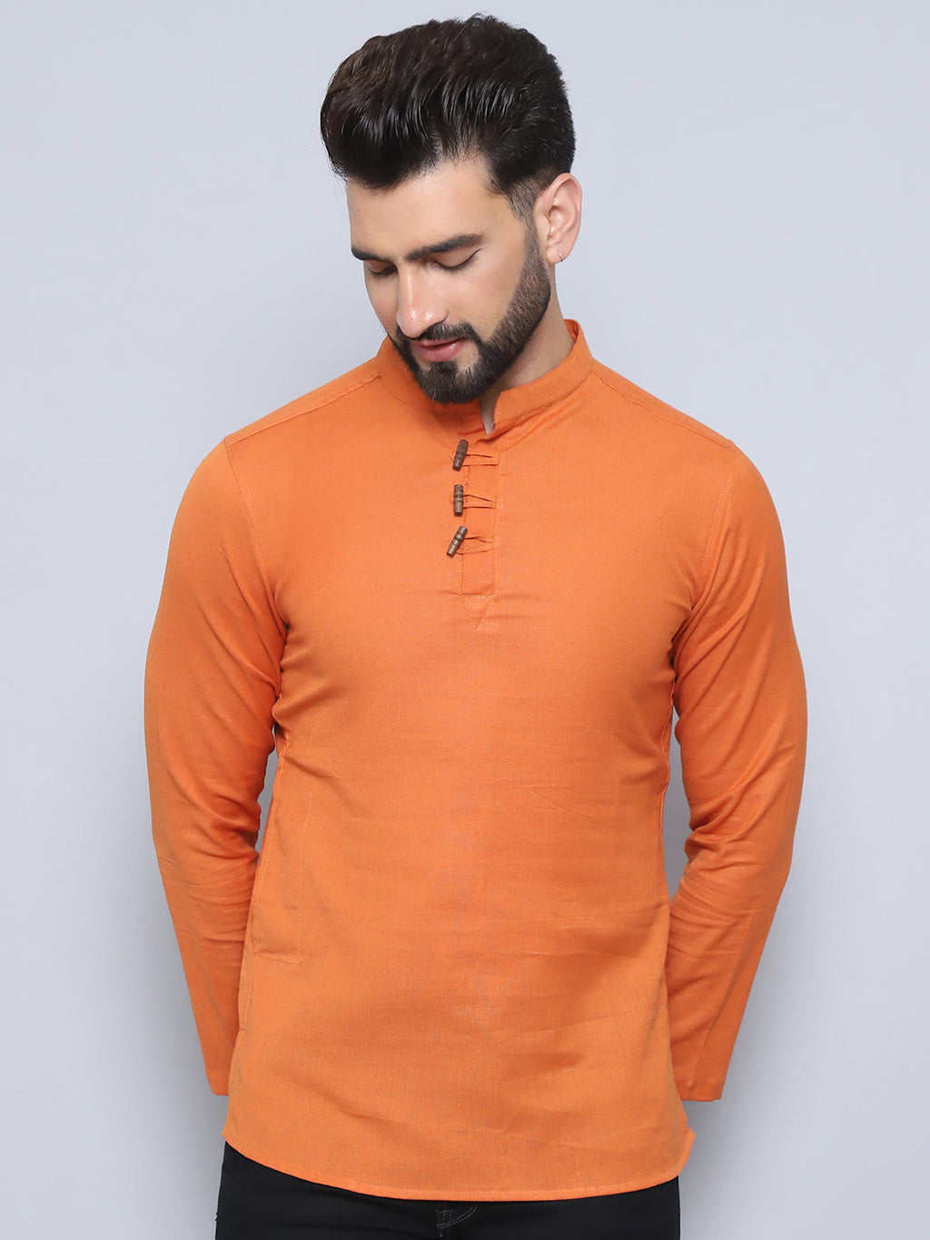 Even Apparels Men's Loop Wooden Button Kurta