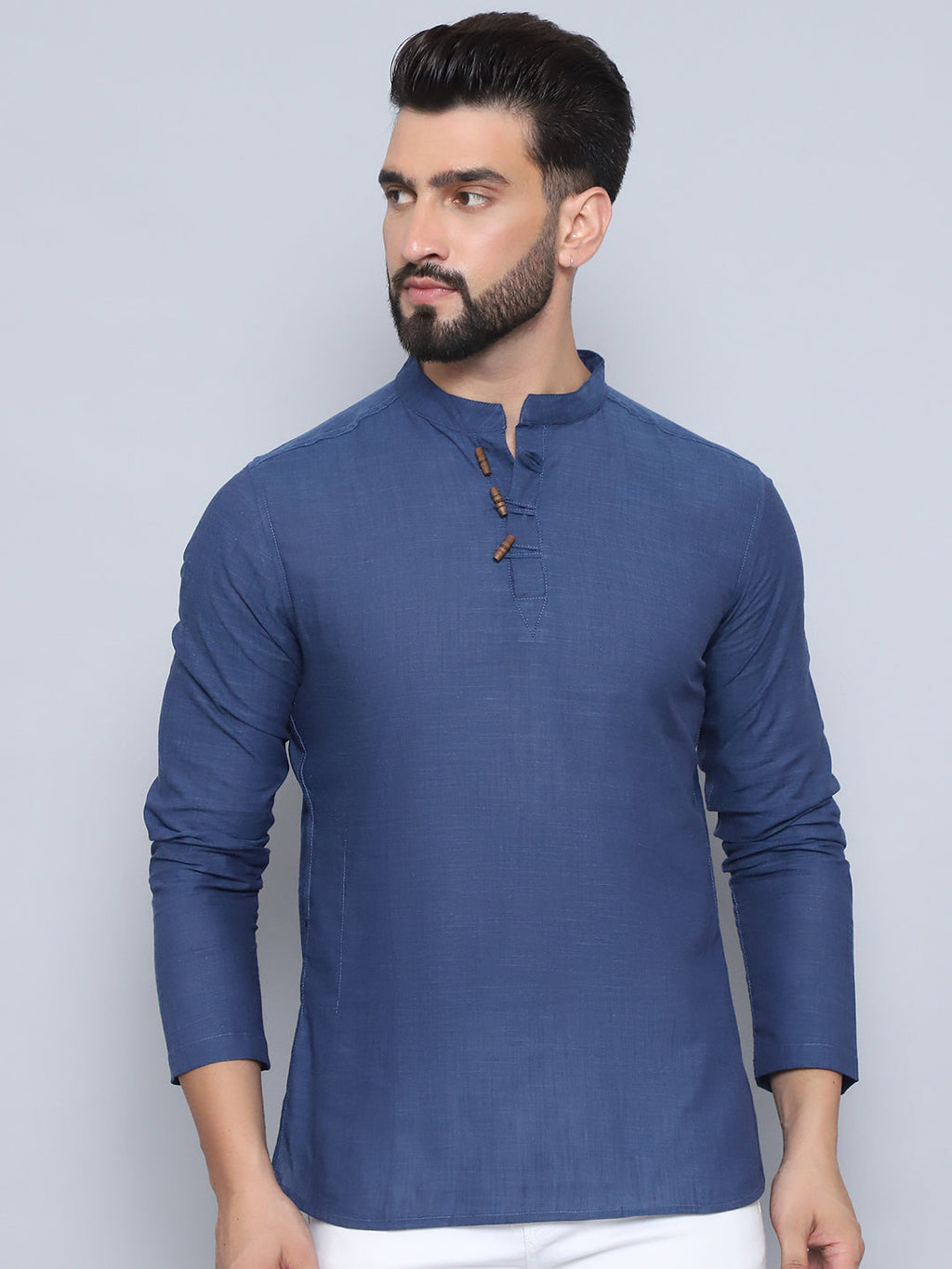Even Apparels Men's Loop Wooden Button Kurta
