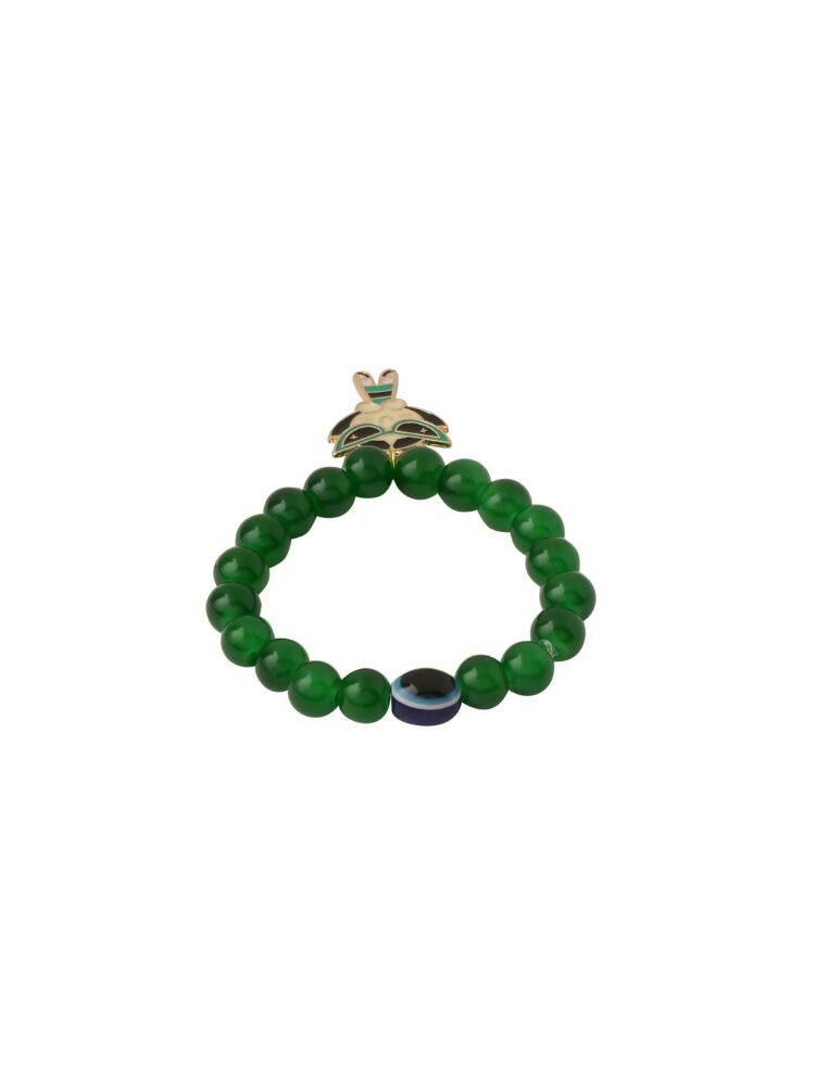 NVR Men & Women Green Artificial Beads Stylish Bracelet