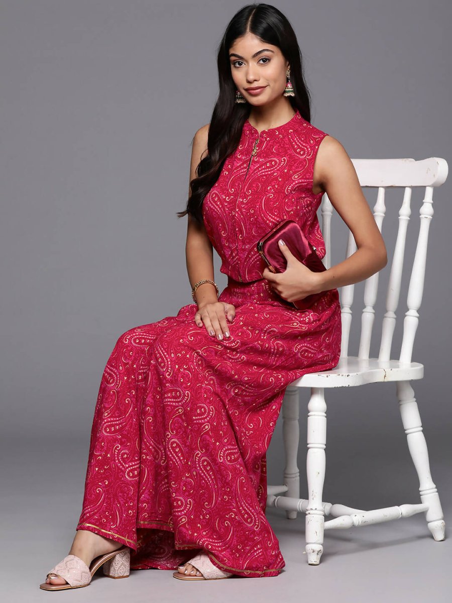 Ahalyaa Women's Traditional Wear Co-ods - Red