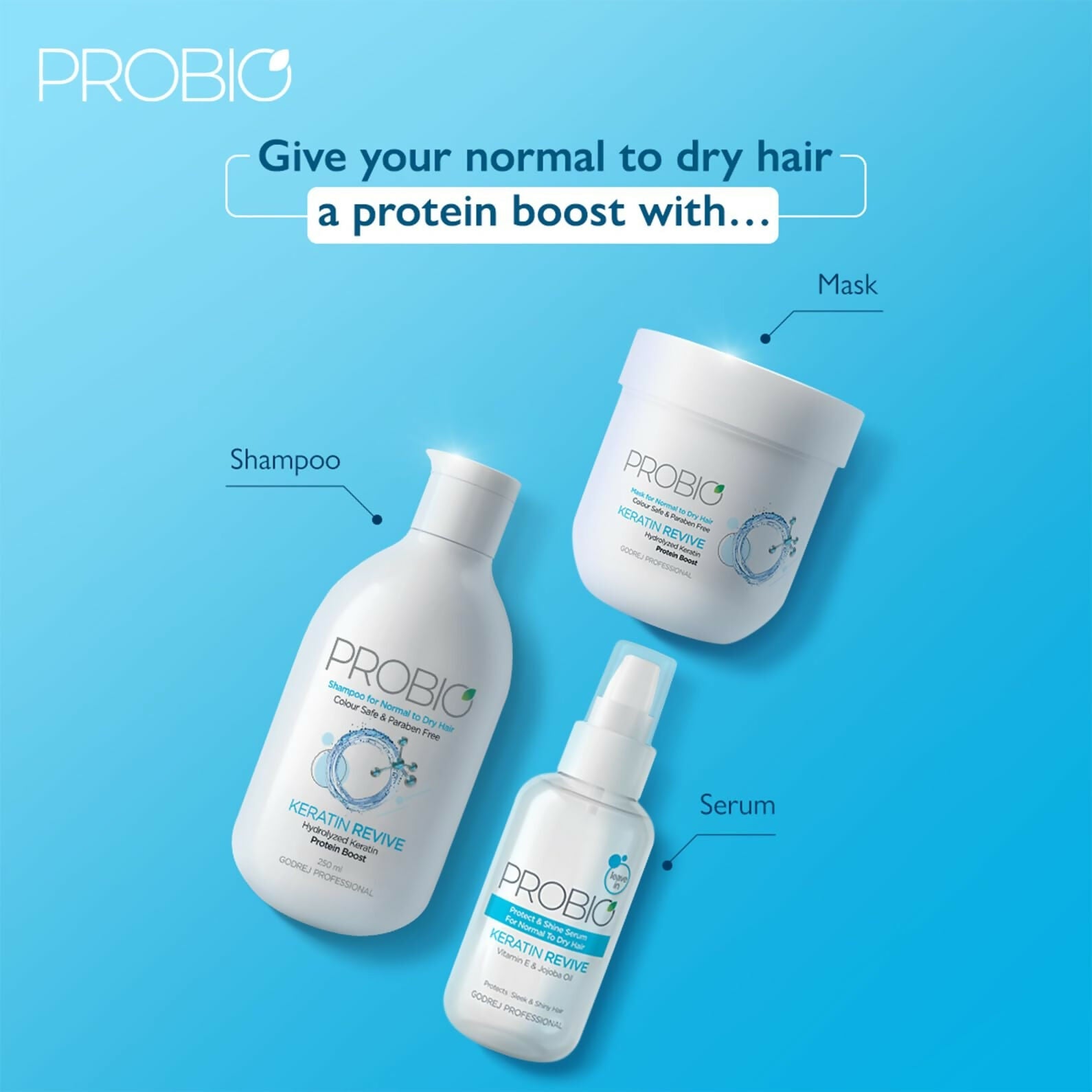 Godrej Professional Probio Keratin Revive Shine Serum