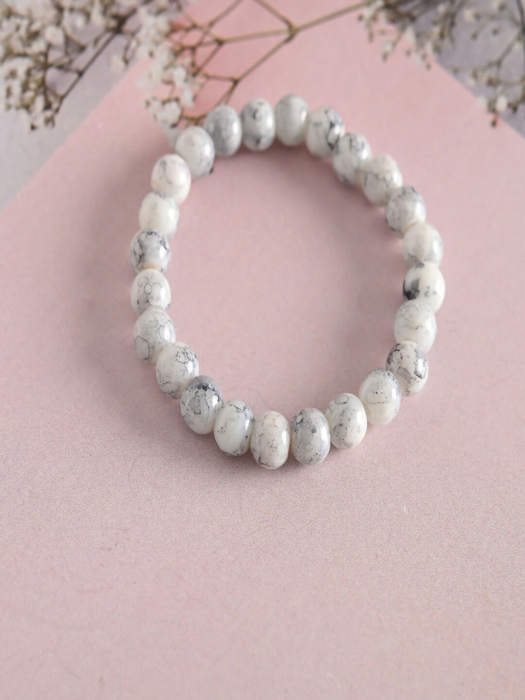 NVR Women & Men Marbel Elasticated Bracelet
