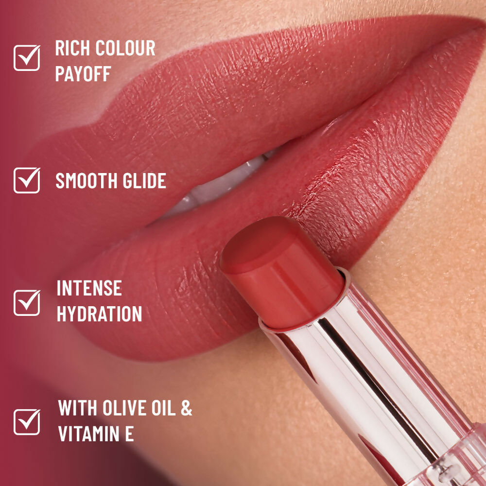 Swiss Beauty High Shine Finish Smooth Glide Pure Lustre Lipstick - 2 My Rose