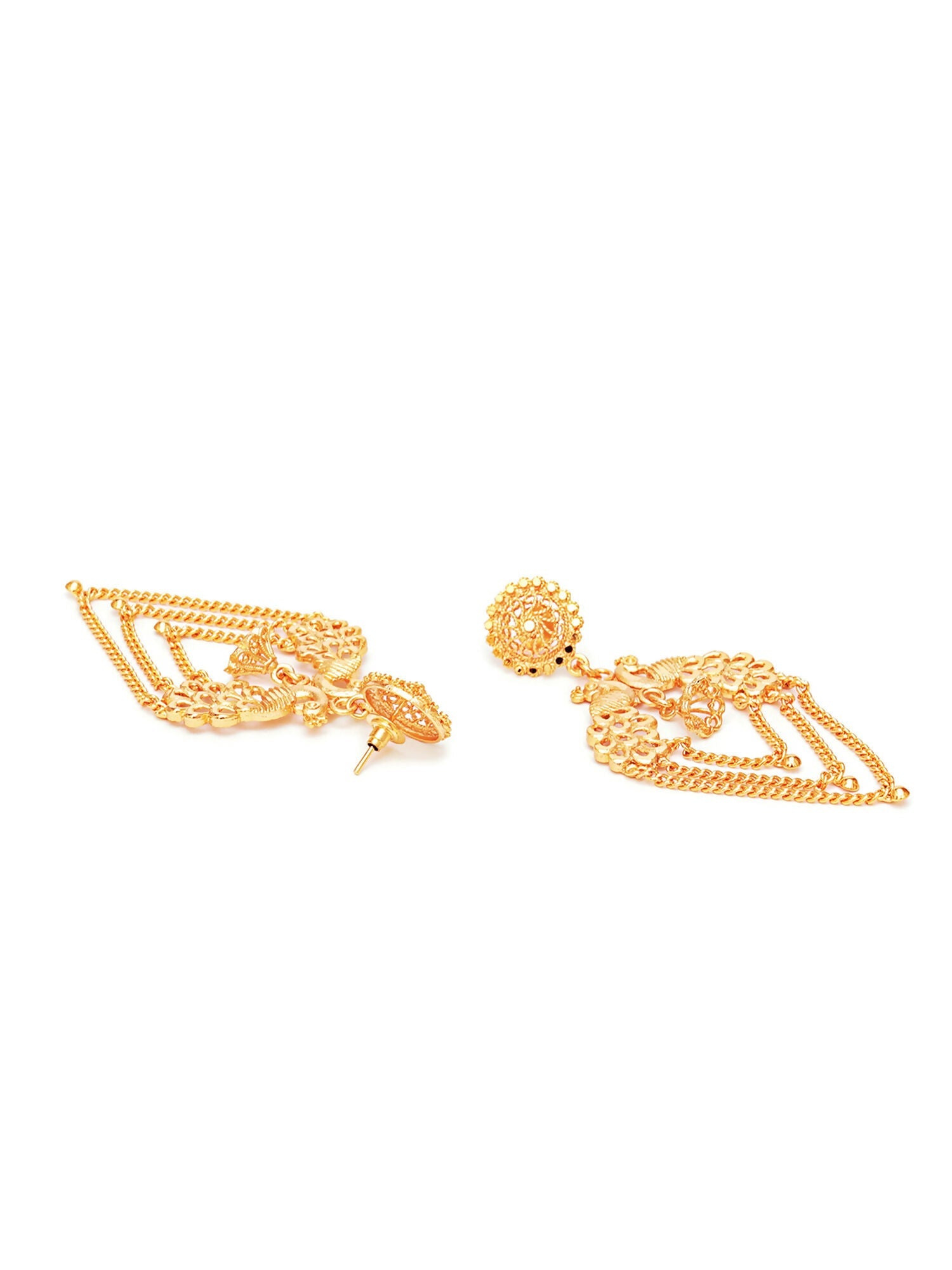 Golden Earrings (Gold) - Ruby Raang