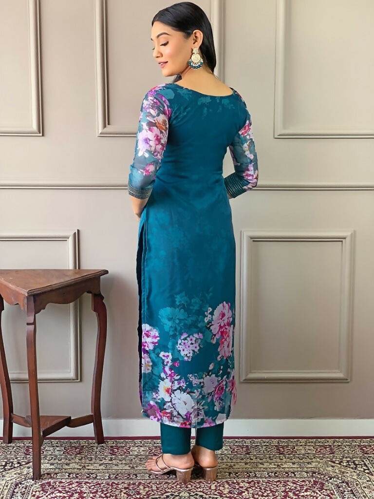 Partywear Designer Tebby Rama Stitched Suit With Dupatta - Tanisha