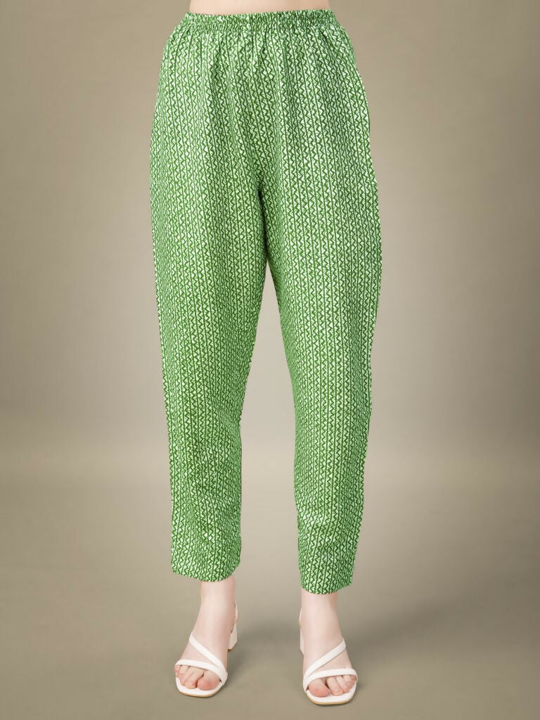 Jyoti Fashion Women's Green Rayon Embroidery & Sequence work Kurta with Trouser & Dupatta