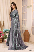 Aafreen Partywear Designer Grey Khadi Fancy Saree