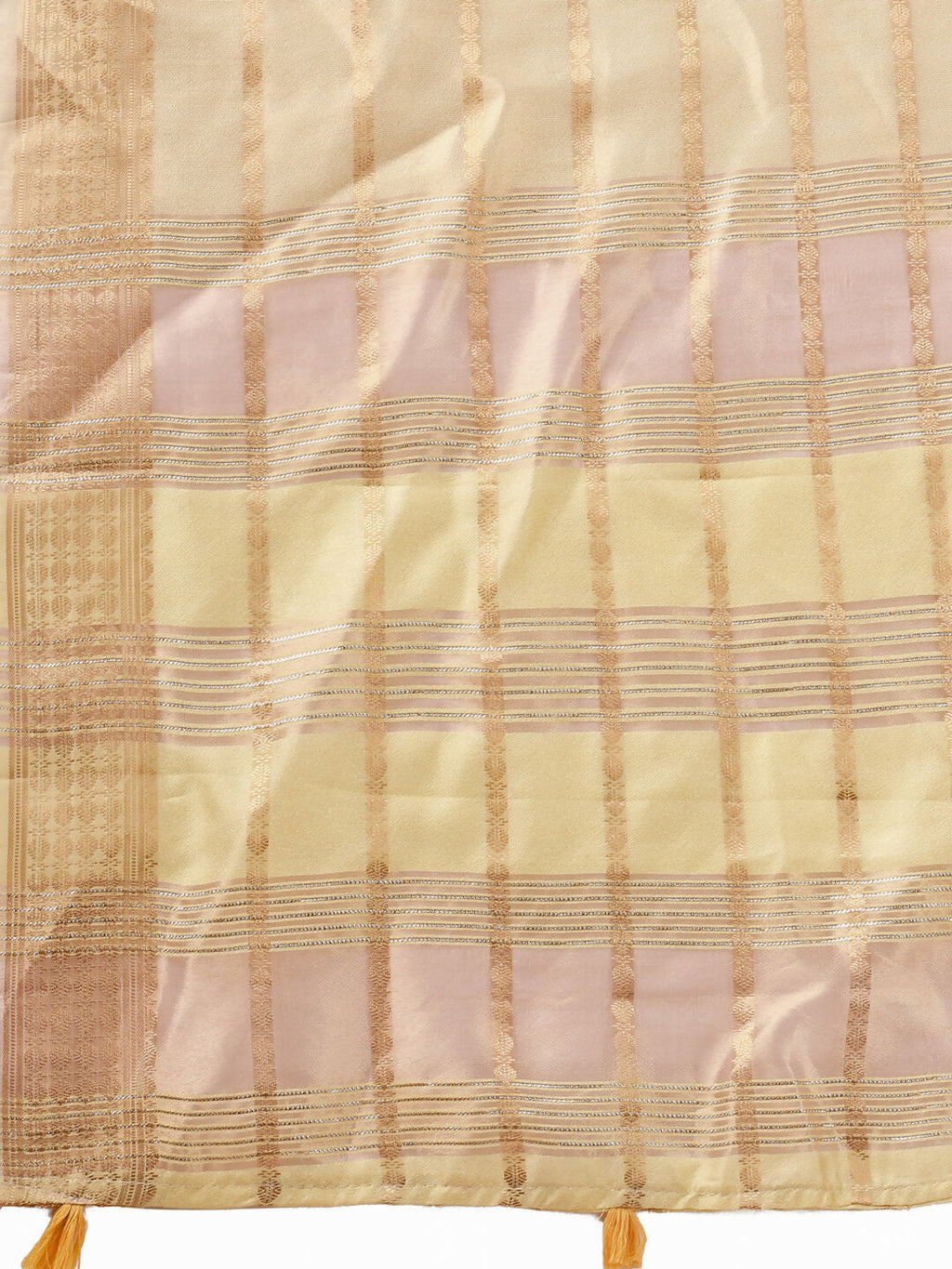 Shree Shyam Fashion Organza Gold Saree