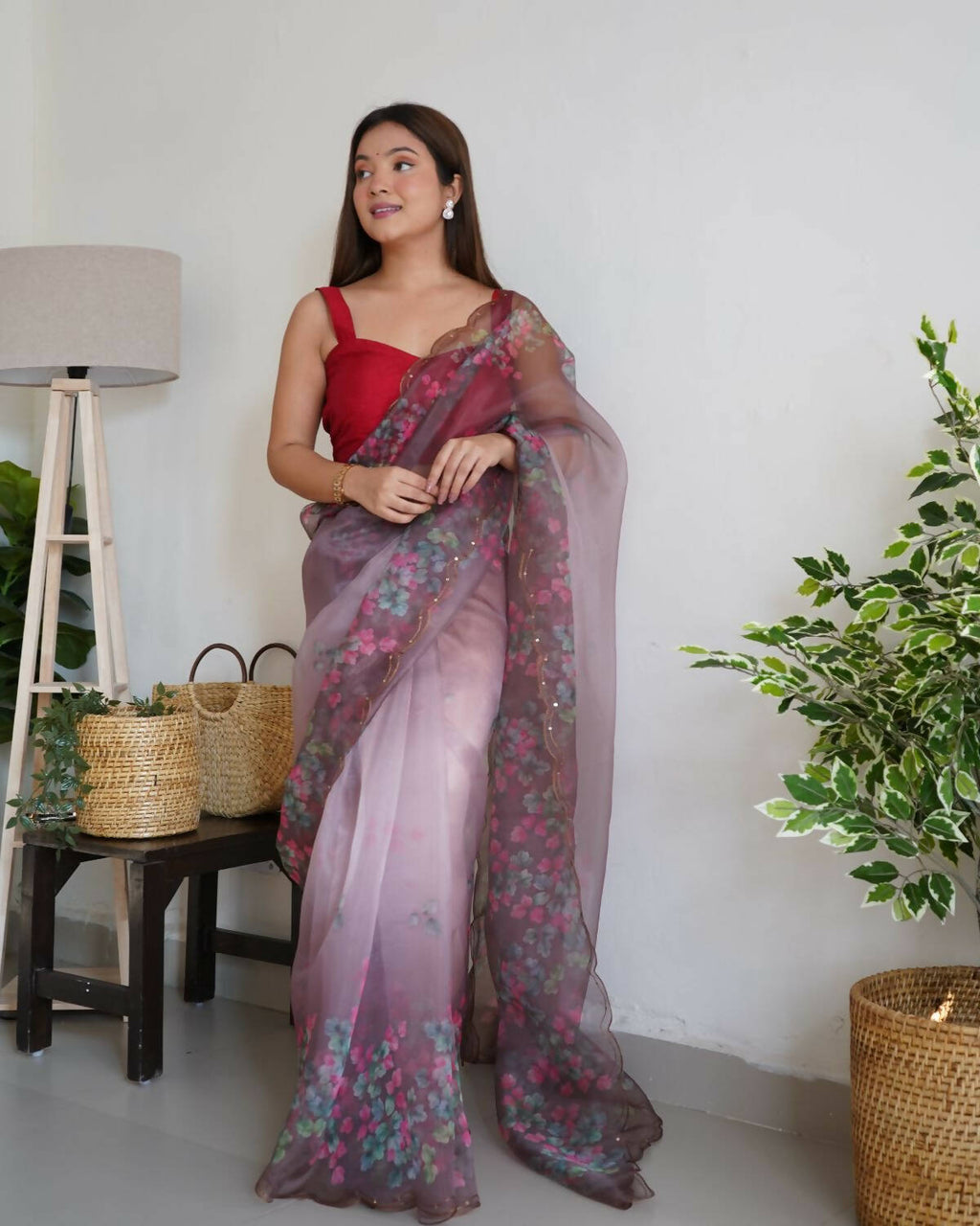 Vamsee Multi Organza Saree
