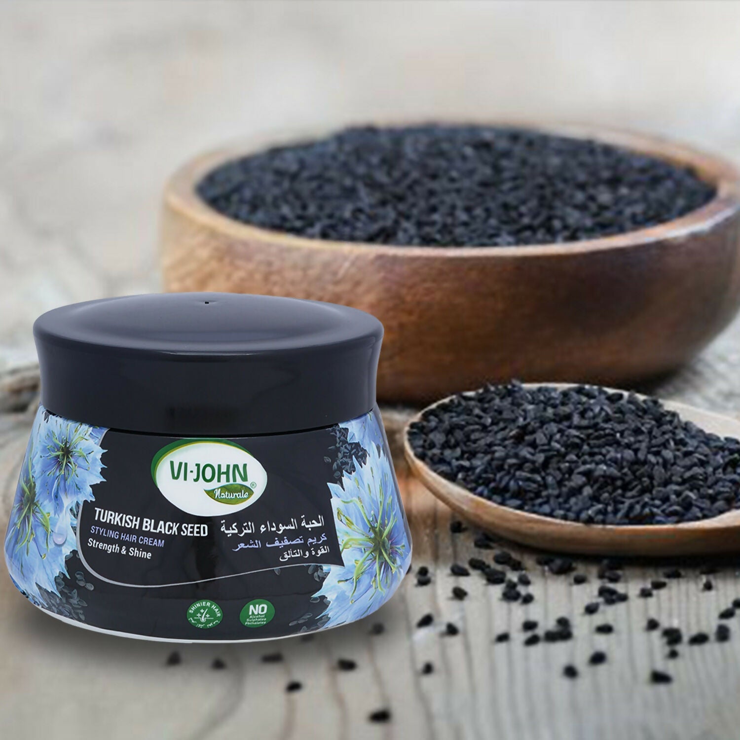 VI-JOHN Naturale Turkish Black Seed Styling Hair Cream Strength & Shine