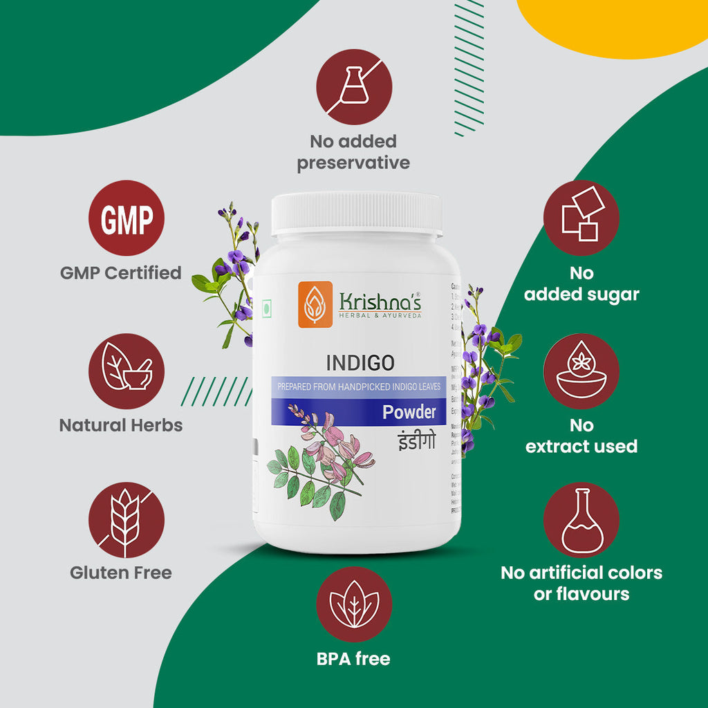 Krishna'S Herbal & Ayurveda Indigo Powder