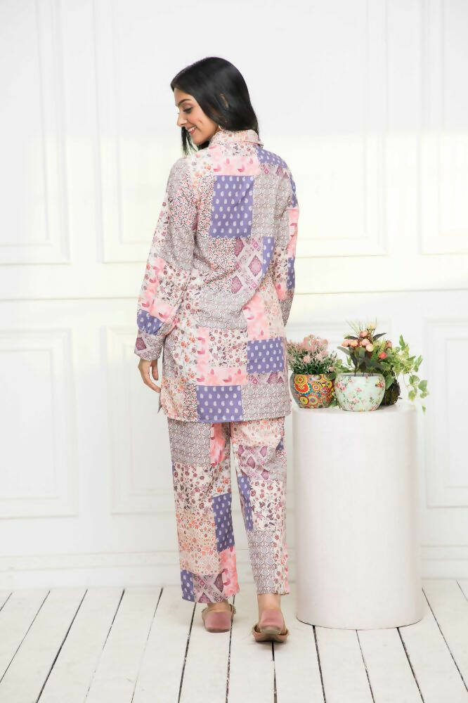 Myshka Multi Printed Bling & Sparkly Co-Ords For Women
