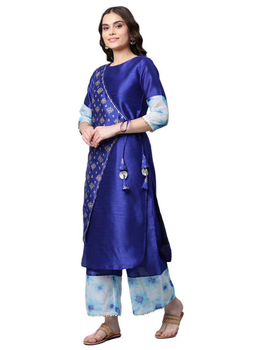 Ahalyaa Women's Traditional wear Kurta Set - Royal Blue